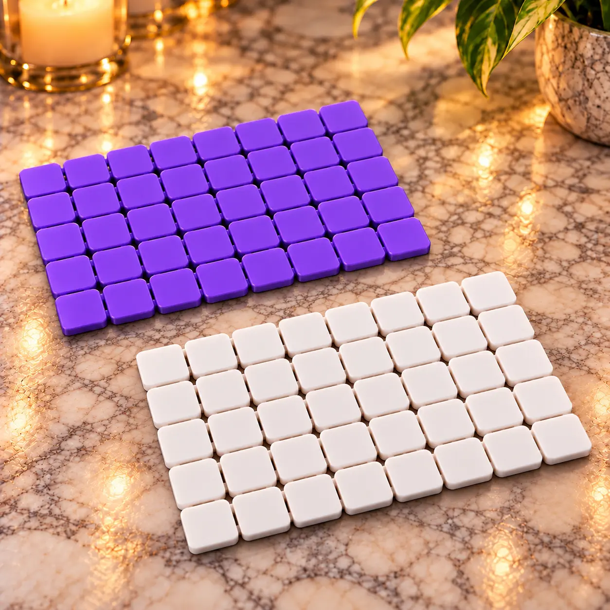 40-Tile Flexible Fidget Board – 3D Printed Desk & Hand Fidget