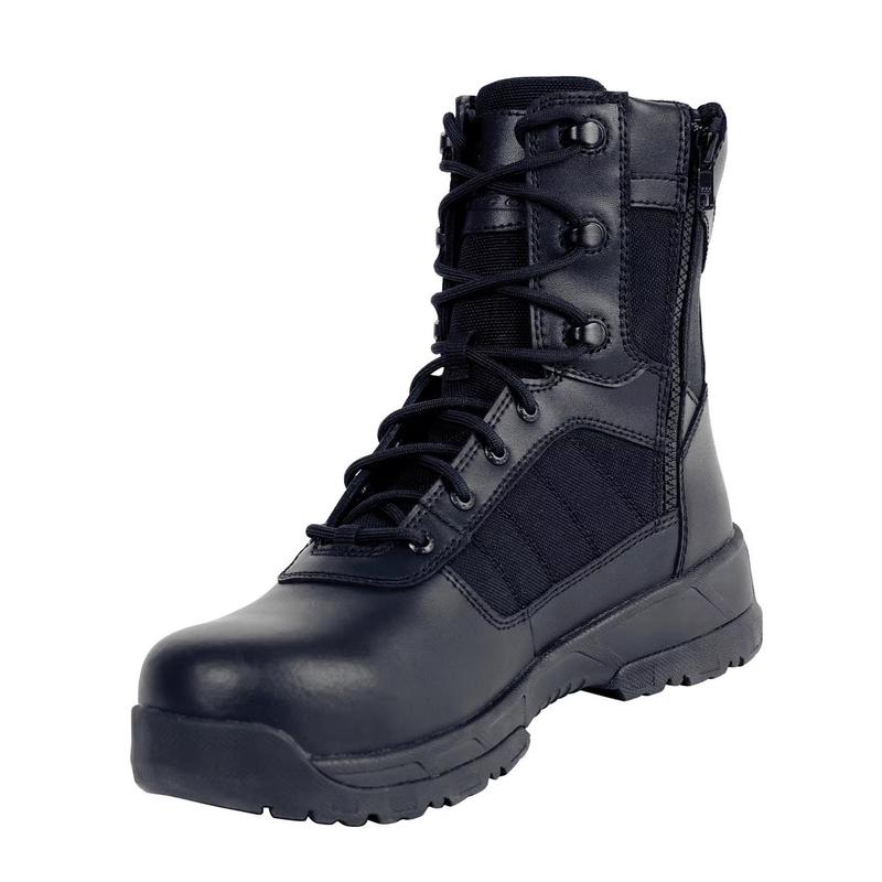 Rothco Guardian Composite Toe 8 Inch Tactical Boot Black - H20 Lock Waterproof, Molded EVA Footbed And EVA Midsole, Ground Lock Terrain Endurance System, Workwear Footwear,  Walking Shoes Closed Leather