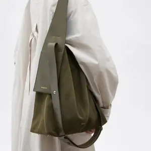 Retro suede bag for women with large capacity 2022 new style autumn and winter high-end feeling niche commuting single-shoulder cross-slung tote bag