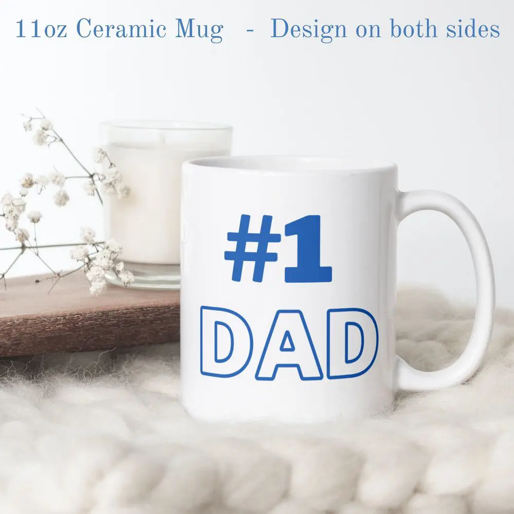 Father's Day Gift Mug, #1 Dad Mug, Best Dad Gift, #1 Dad Coffee Mug, Mug for fathers, gifts for dad, cute dad gift, funny ceramic mug |