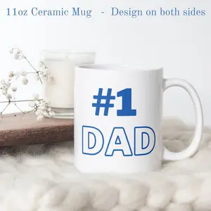 Father's Day Gift Mug, #1 Dad Mug, Best Dad Gift, #1 Dad Coffee Mug, Mug for fathers, gifts for dad, cute dad gift, funny ceramic mug |