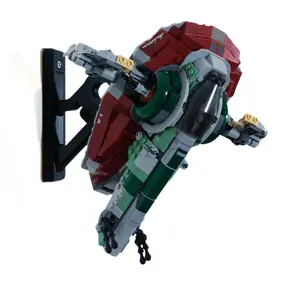 Wall Mount for Lego Star Wars Boba Fett’s Starship (75312) – Secure & Angled Display Bracket, Space-Saving Design, Easy Installation