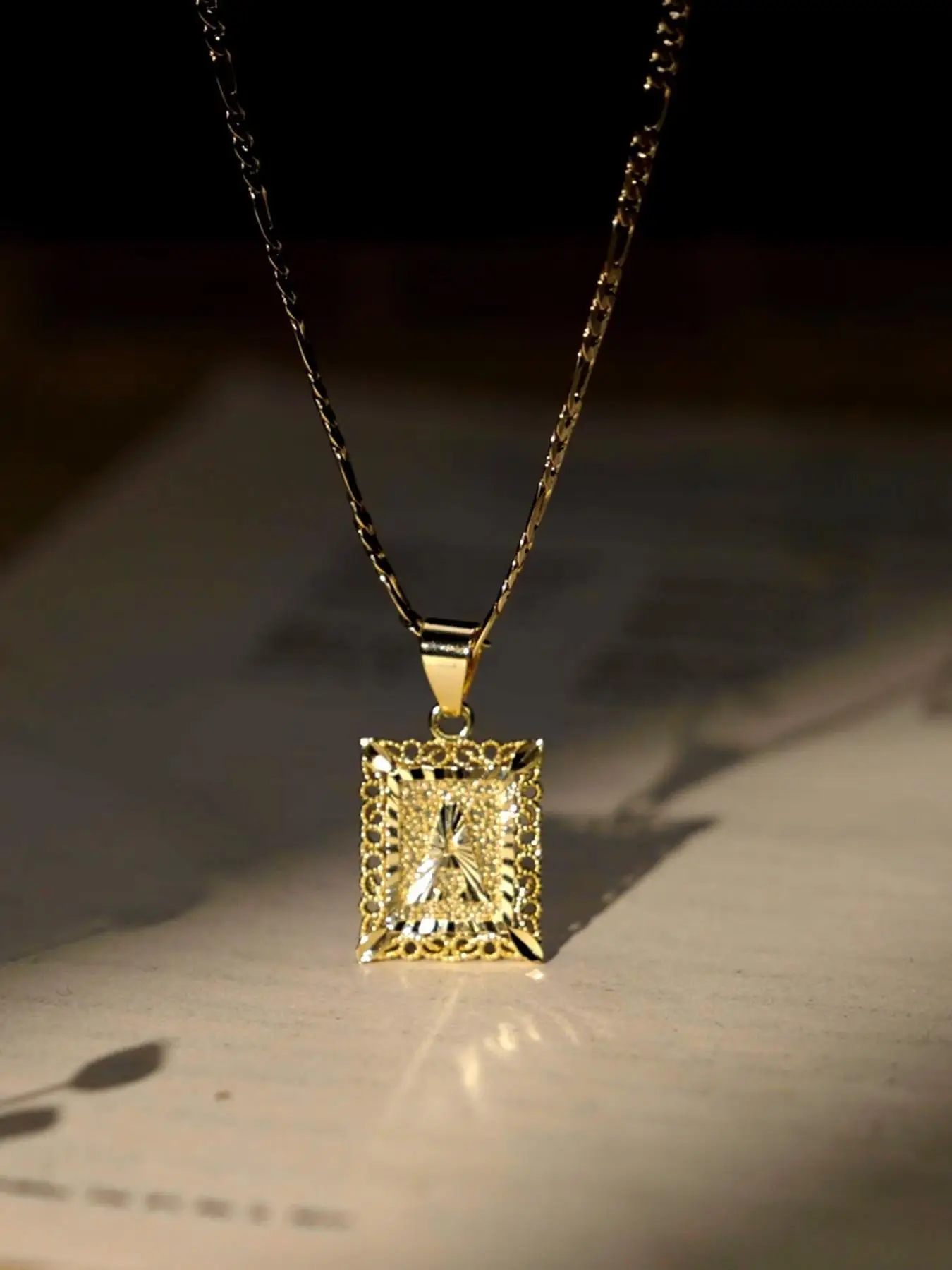 Letter Pendant Necklace, Fashion Jewelry for Party, Daily Clothing Decor, Trendy All-match & Exquisite Jewelry for Birthday Gift