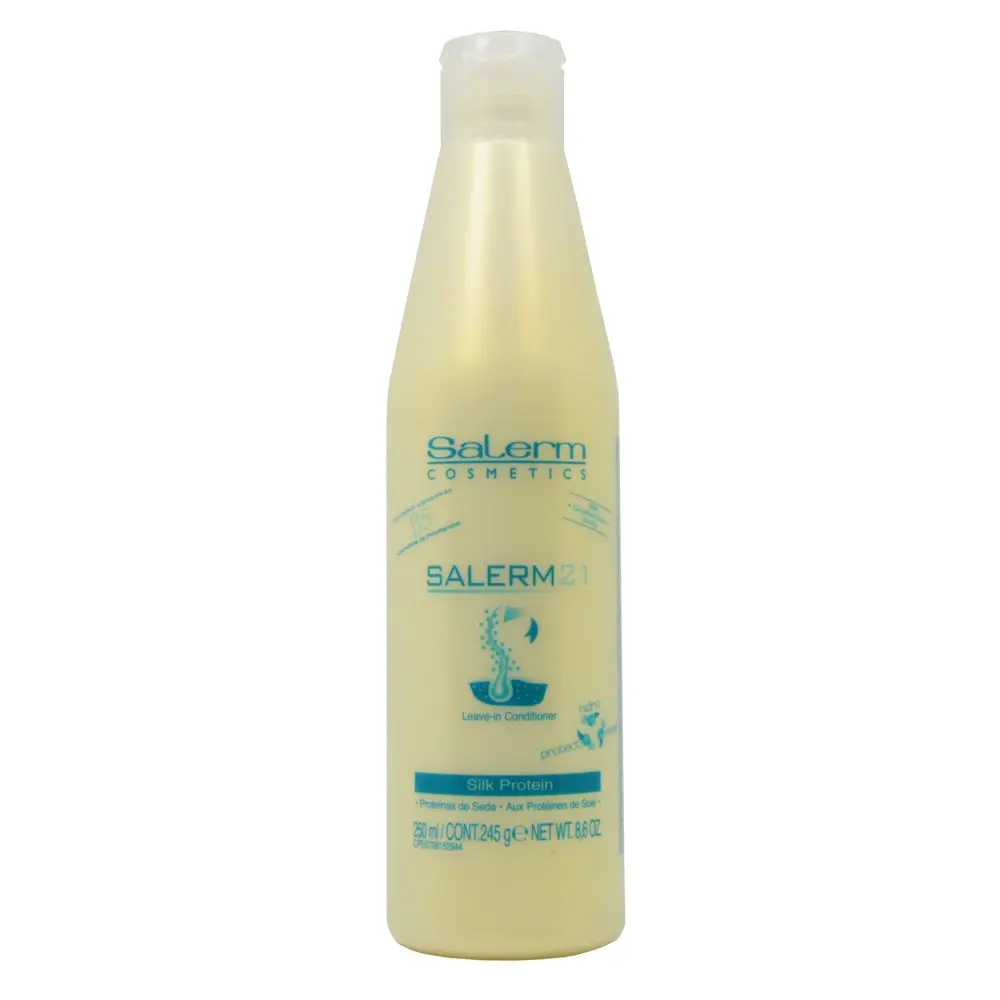 SALERM 21 Leave-in Hair Conditioner, Hydrating Repair Treatment with Silk Protein & Provitamin B5 for Damaged Hair, Haircare, 8.6 oz, Smooth, Lotion, Hair Repair