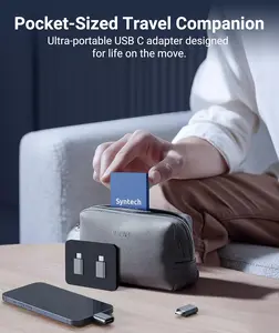 Syntech USB C to USB Adapter Pack of 2, USB 3.0 Female to Thunderbolt 4/3 Adapter Compatible with MacBook Pro Air 2024, Surface, iPad, iPhone, Galaxy Notebook, XPS and More Type C Devices, Space Grey