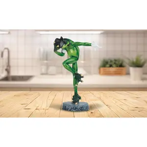 7"H Michael Jackson Frog with Glove and Black Hat Statue Animal Decoration Figurine