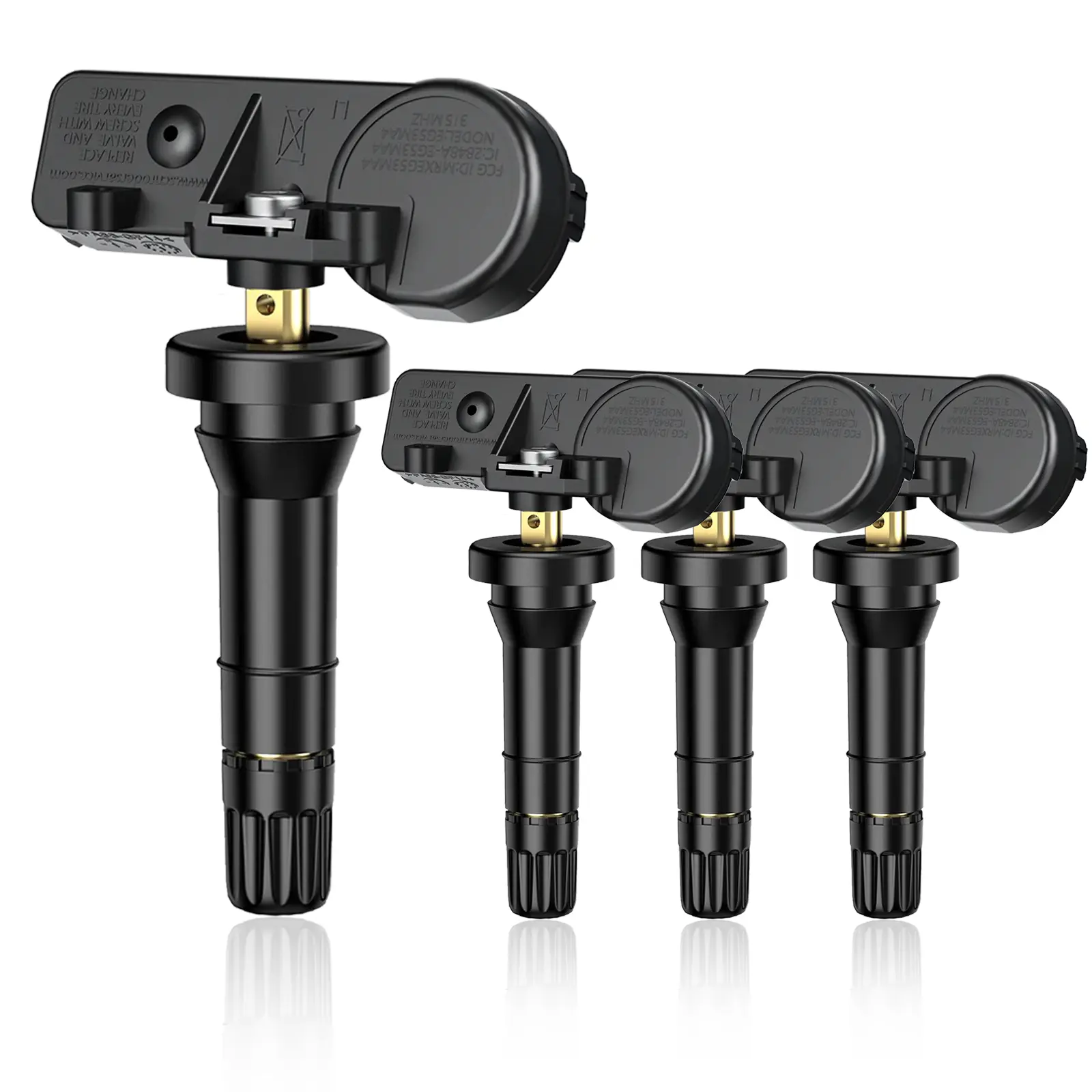 (4 Pack) 315Mhz TPMS Tire Pressure Monitor Sensors for GM Chevy Impala Silverado Tahoe Buick Encore Regal Cadillac Escalade GMC Acadia Sierra Yukon Pontiac Saab Saturn 13586335 13581558 13598771 13598772