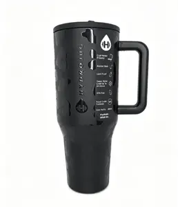 HydroJug 40oz Black Leopard Tumbler - Leak-Proof Stainless Steel Travel Mug, Insulated Thermos for Cold Drinks, 24-Hour Keep-Drink-Cold, Drinkware & Flasks Drinkware Flasks Bottles Bottled Portable european water Funny Unicorn Sparkle Rage