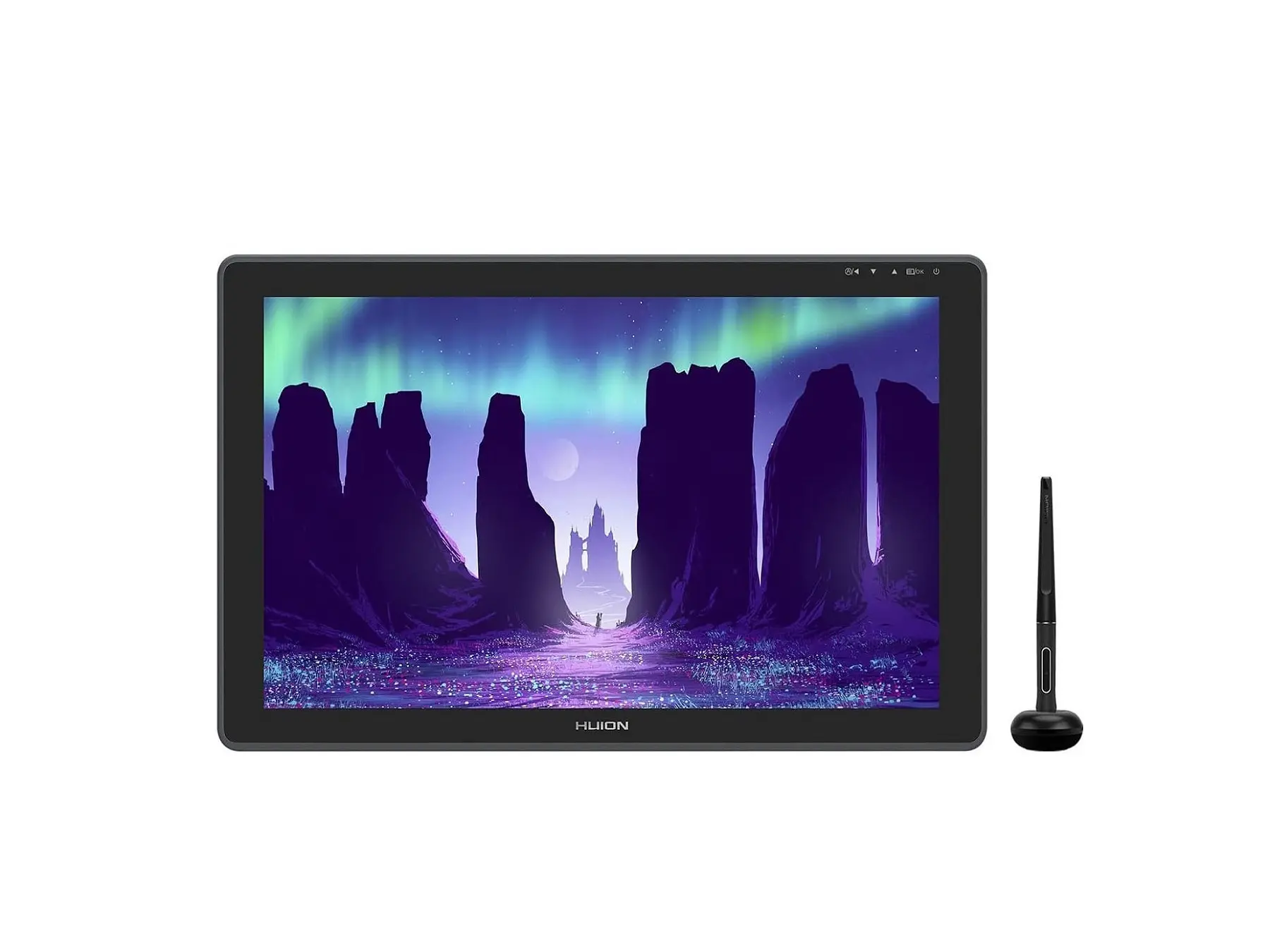 HUION KAMVAS 22 Digital Drawing Tablet Device - 21.5in HD Touchscreen Graphics Tablet, 120% sRGB, PW517 Battery-Free Stylus, Ergonomic Metallic Adjustable Stand, USB Port, USB Cable Compatible with Windows, Mac, Android for Work