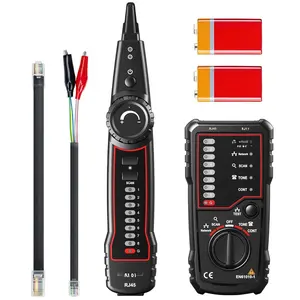 Network  Tester, RJ45 RJ11 Wire Tracer Line Finder, Tone Generator and Probe Kit,  Tracer Ethernet LAN Network Cat5 Cat6 for  Collation, Telephone Line Test