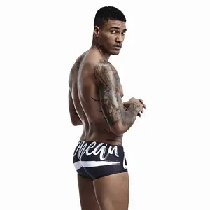 SEOBEAN new digital printing swimming trunks Swimwear men's sexy boxer swimming trunks, men's swimsuit