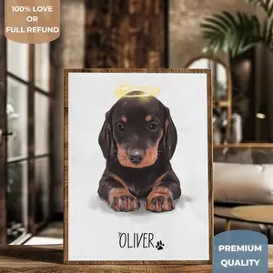 Custom Memorial Pet Drawing, Pet Portrait from Photo, Personalized Home Decor, Painting Commission, Picture Gift for Dog Mom