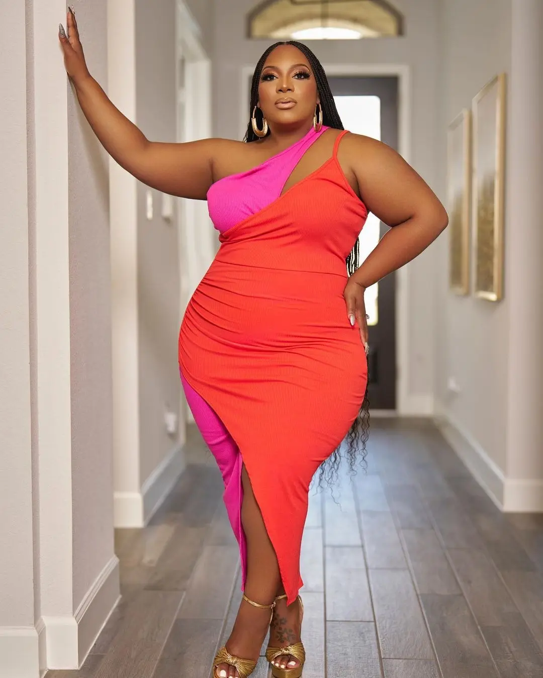 plus size colorblock bodycon dress Colorblock Bodycon Dress