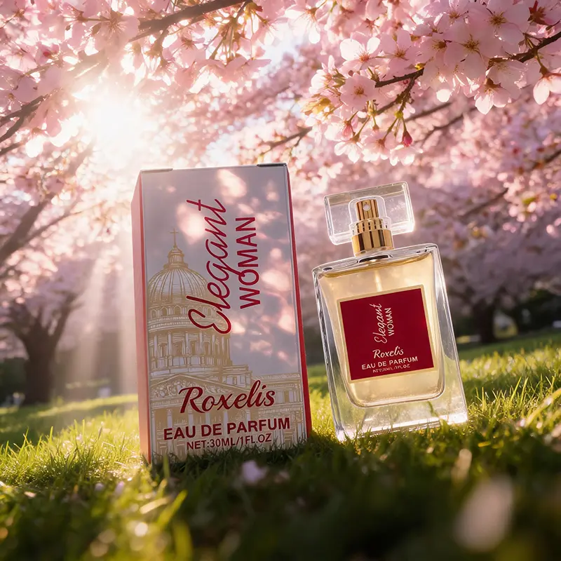 Elegant Cherry Blossom Fragrance Spray - 30ml Eau De Parfum, Infused with Jasmine & Sandalwood Extract, Long Lasting Scent for Daily Wear