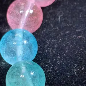 【Rainbow topaz】Rainbow topaz Stretch Bracelet, Unisex Crystal Bracelets for Meditation, Yoga, Spiritual Healing & Positive Energy