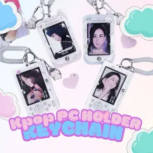 Y2K Photocard Holder | Cute Photo Frame | Acrylic | Includes Accessories for Personal Styling | Fun Design for K-pop Fans