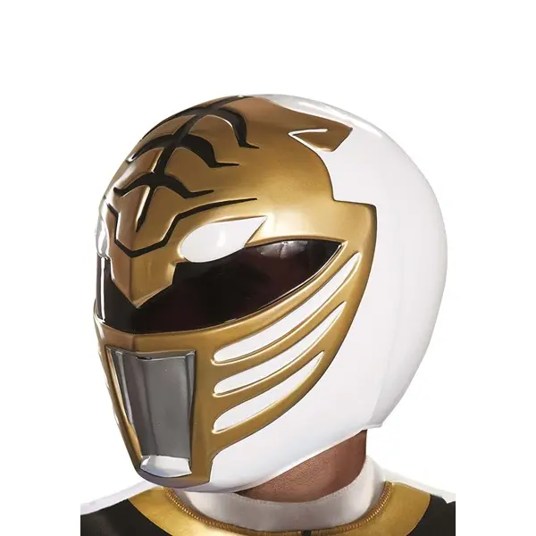 Power Rangers Adult White Ranger Helmet Power Rangers Adult White Ranger Helmet