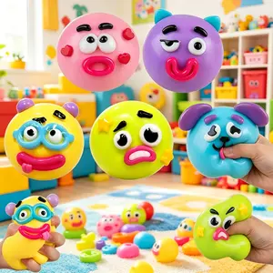 2026NEW Smushers Squishy - Curiosities Smushers Dog Face Swap Squishy Soft Moldable Cute Slow Rise Relaxing Sensory Fidget Relief Anxiety Stress Fun Desk Accessory for Adults