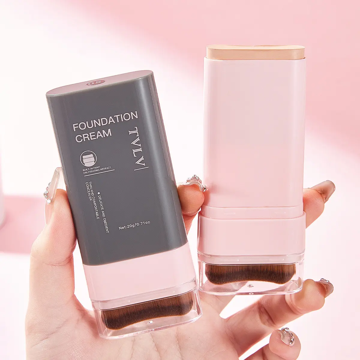 TVLV Cosmetic Concealer Foundation Cream - Thin, Lightweight, Moisturizing, Alcohol-Free, Non-Cakey, Youth-Boosting Face Makeup with Multiple Shades, Moisture-Rich, Color Correction, Regular Edition, 3 Years Shelf Life, All Seasons Use