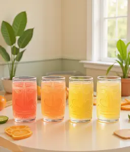 4PCS 13oz Tiki Statue Drinking Glasses Set for Poolside Cocktails Home Bar Nights & Island-Style Parties Perfect for Summer Entertaining