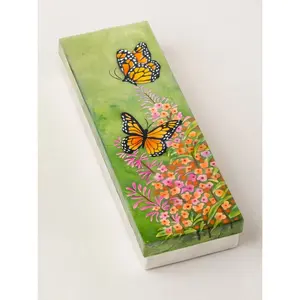 Butterfly Garden Long Capiz Shell Box