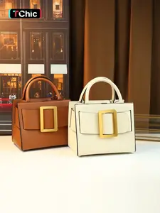 New Korean style square buckle design elegant versatile large capacity women's shoulder crossbody bag Casual Crossbody