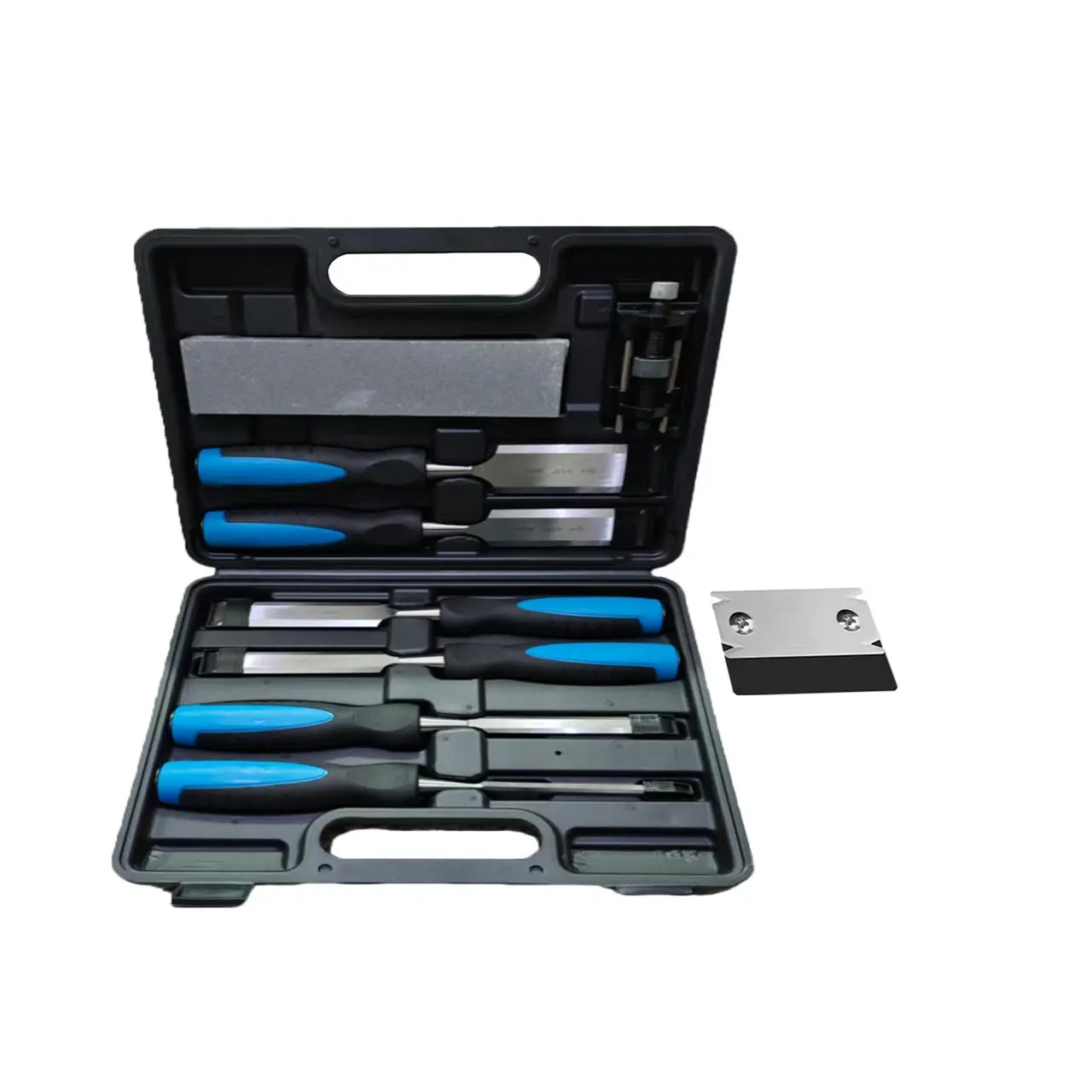 9-Piece Wood Chisel Set with and Handles, Durable Precision Woodworking Tools, Essential Carving and Chiseling Kit