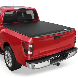 For 2004-2026 Nissan Frontier Titan Truck Bed Cover Roll-Up Soft Tonneau Cover