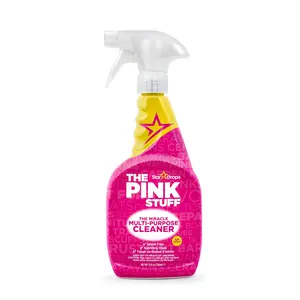 The Pink Stuff Miracle Multi-Purpose Cleaner 25 fl Oz - Removes Grease Grime Stains on Kitchens Bathrooms Floors - Gel Formula for Streak-Free Shine