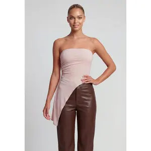 Chelsea Glitter Asymmetrical Tube Top
