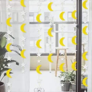 Ramadan Garland Streamer - Crescent Moon & Stars