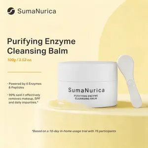 SumaNurica 3-in-1 Enzyme Cleansing Balm with Biotech Peptides – Cleanse, Remove Makeup & Comfort Skin
