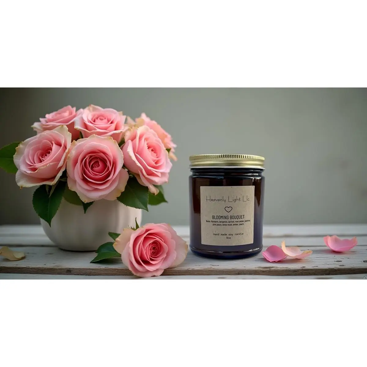 Blooming Bouquet Soy Wax Candle 9oz