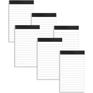 6 Pack 3 x 5 Inch Lined Small Notepad Refills, 30 Sheets Per Mini Pocket Memo Pad for Notes Reminders Organization Planning