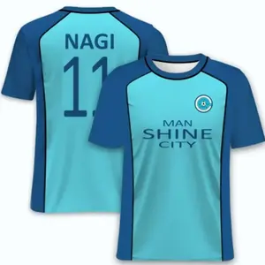 3D New  Summer 4 Jersey Anime Blue Lock Man Shining City Role Play Bola Manga Round Neck T-Shirt