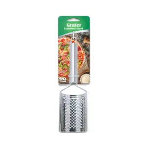 Half-Round Stainless Steel Grater, Effortlessly Grate, Shred  Zest - Essential Kitchen Tool for Precision Cooking