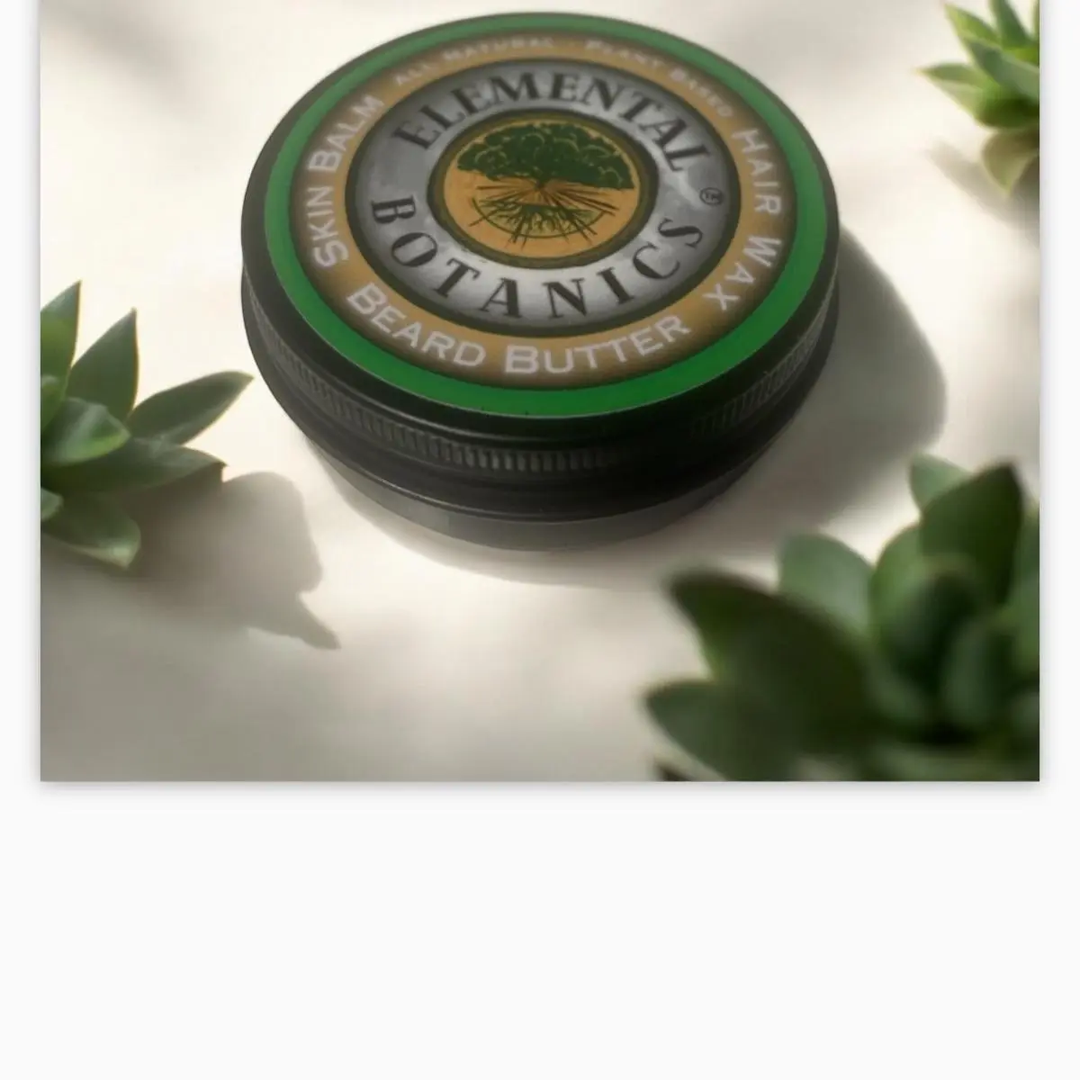 Elemental Botanics - 3 in 1 Hair Wax, Beard Butter & Skin Balm 1.9 oz - Lavender/Peppermint Essential Oil Infusion - Haircare, Argan Oil,  Shea Butter, Moisturize, Nourishing, Shea Argan