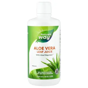 Nature's Way Aloe Vera Leaf Juice, Unflavored, 33.8 fl oz (1 L)