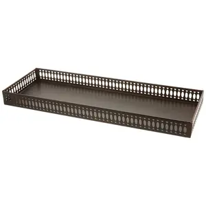 212 MAIN Bogart Bath Amenity Tray - Oil Rubbed Bronze, Glass, Boxes, Traditional & Contemporary Wall Organiser