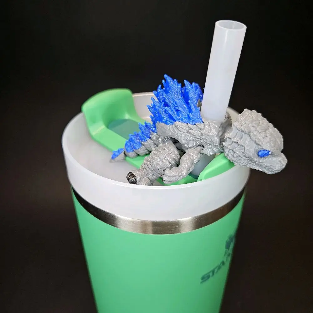 Flexy Godzilla straw topper for Stanley cup and Yeti cup! Flexy Godzilla straw topper for Stanley cup and Yeti cup!