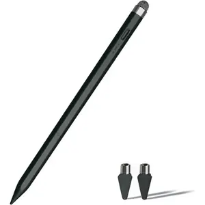 Dual-Tip Stylus Pen for  Galaxy Tab A9+ Android &for iPad 10th&9th Tablets Pencil (Black)