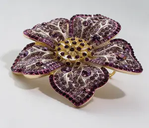 Purple Mist Flower Brooch
