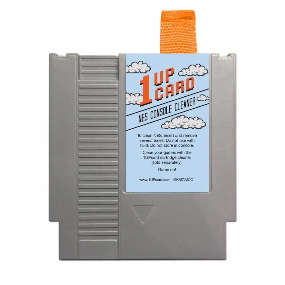 1UPcard™ Retro Video Game Console Cleaner Tool, Compatible with NES (Nintendo Entertainment System) Insert Slot Accessories