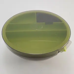 Pampered Chef Salad Cutting Bowl Set 100086 Green Lunch Prep Serve with Dressing