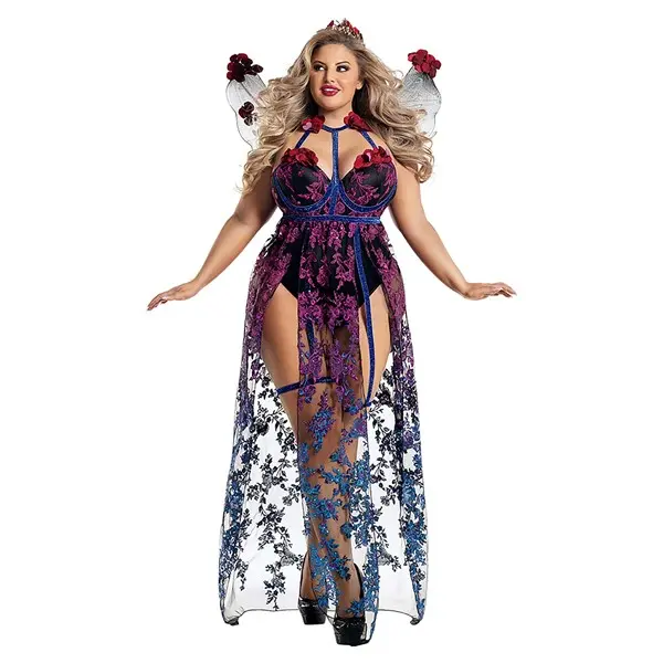 Plus Size Dark Fairy Queen Costume for Women