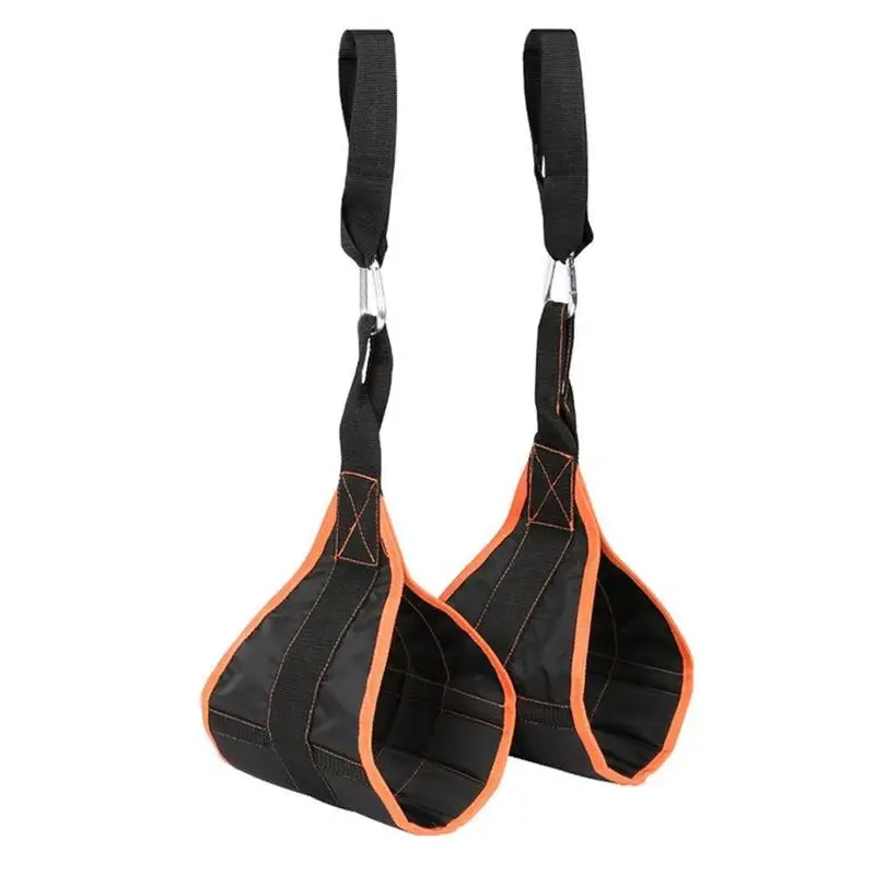 2 Pcs Abdominal Muscle Cantilever Training Belt Support Hanging Belt Suspension Pull up Leg Fitness Tool for Men Household Nylon Does not apply