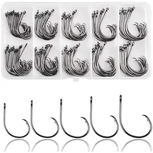 100Pcs Salt Water Circle Hooks