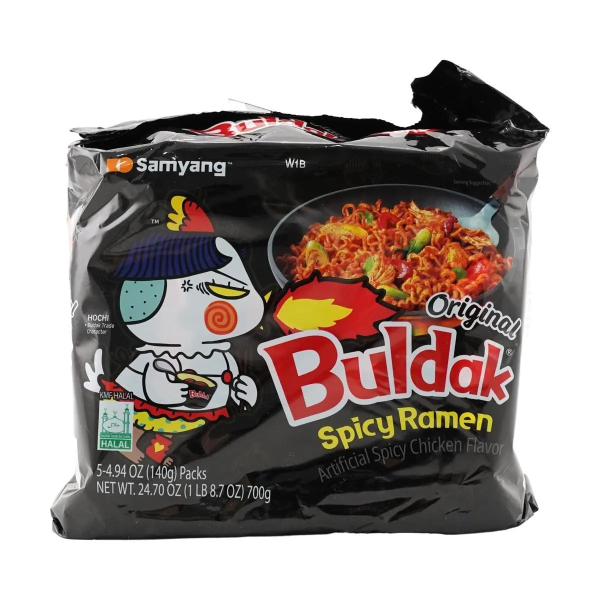 Samyang Buldak Spicy Chicken Ramen Noodles - 5 Pack (700g) - Authentic ...