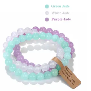 Green White and Purple Jade
