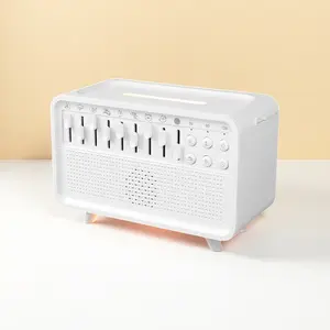White noise sleep Bluetooth small speaker, featuring 8 natural sounds, aromatherapy humidifier function, flame aromatherapy Bluetooth speaker night light, suitable for insomnia, meditation, and meditation